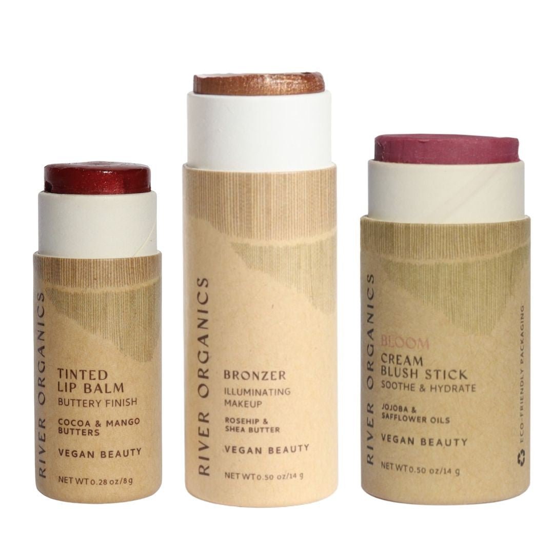 Lip + Highlighter + Blush Set - River Organics 