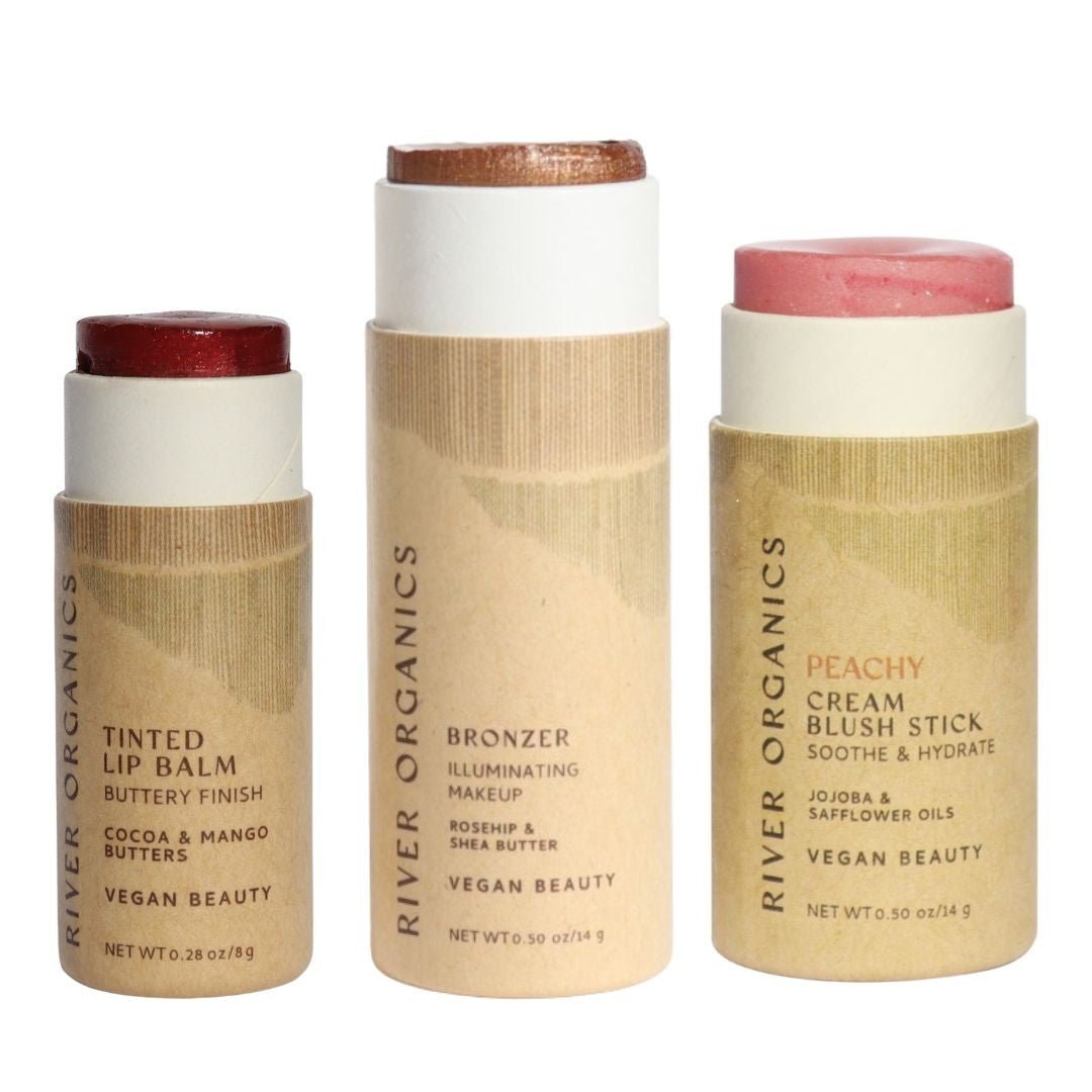 Lip + Highlighter + Blush Set - River Organics 