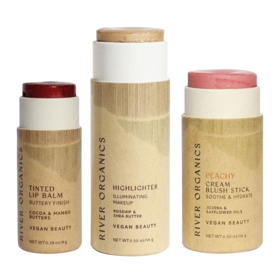 Lip + Highlighter + Blush Set - River Organics 